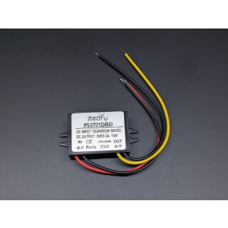 DC12-24V zu 5V Abwärtswandler Regler 3A 15Watt