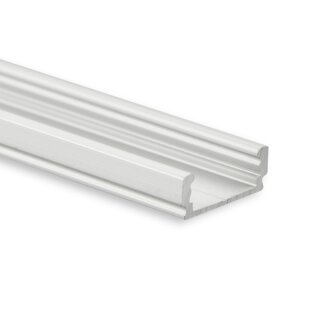 LED AUFBAU-Profil 200 cm, flach, LED Stripes max. 12 mm