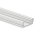 LED AUFBAU-Profil 200 cm, flach, LED Stripes max. 12 mm