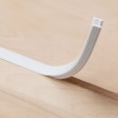 Silikon-Einbaucover. Abdeckung für 10 mm LED-Streifen Schmall 10x10 mm Weiß 20 Meter