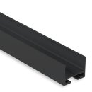 PL10 LED AUFBAU-Profil/Kabel-Universalkanal für PL-Serie  schwarz RAL 9005 200 cm