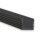 PL2 LED AUFBAU-Profil 200 cm, hoch,  schwarz RAL 9005 LED Stripes max. 12 mm