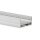 PN4 LED AUFBAU-Profil 200 cm, flach,  schwarz RAL 9005 LED Stripes max. 24 mm