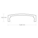 Cover C3 opal/satiniert 200 cm für Profil PO15/PL5/PL6