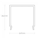 Cover C31 klar 200 cm für Profil PN4/PN5/PN6/PN7/TBP5