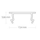 Cover C43 opal/satiniert 200 cm für Profil PL4