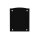 Endkappe E116 Aluminium schwarz RAL9005, Halbrund, 2 STK