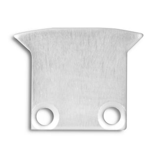 Endkappe E27 Aluminium für Profil PL8 in Verbindung mit PL10, 2 STK, inkl. Schrauben
