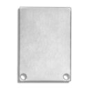 Endkappe E48 Alu schwarz RAL9005 für Profil PN6 /...