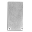 Endkappe E49 Alu schwarz RAL9005 für Profil PN6 /...