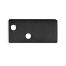 Endkappe E95B Aluminium schwarz RAL 9005 für Profil...