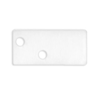 Endkappe E95W Aluminium weiß RAL 9003 für Profil MP1, 2 STK, inkl. Schrauben