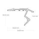 SP1 LED TREPPEN-Profil 200 cm eloxiert