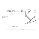 SP2 LED TREPPEN-Profil 200 cm eloxiert